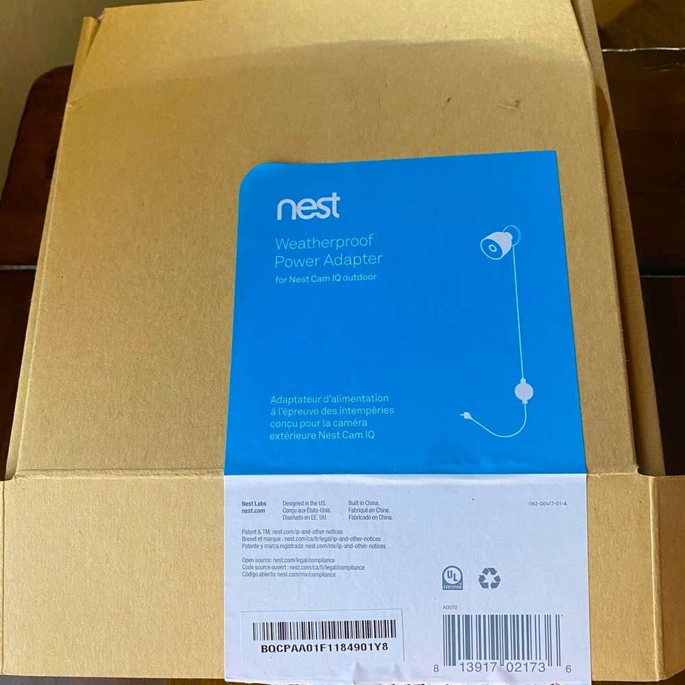 Nest Weatherproof Power Adapter